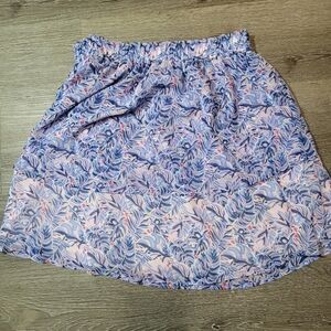 Simply Southern‎ Mini-Skirt Leaf Print Tiered Size XXL Beach Resortwear
